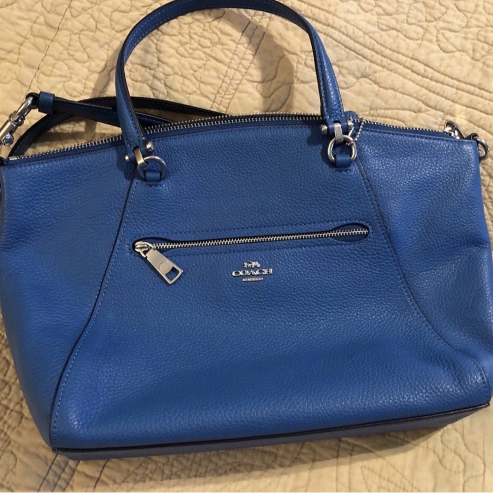 Coach Prairie Cobalt Blue Leather Women's Shoulder & Crossbody Bag